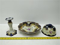 lovely royal nippon with lid & candlestick