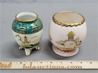 2 English Carlton Ware Porcelain Vases