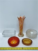 imperial bowl carnival glass refrig container