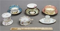 Porcelain Grouping: Cups and Saucers & More