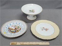 Haviland Limoges Porcelain Compote & Plates