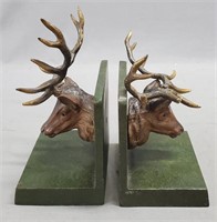 Pair of Stag Deer Bookends