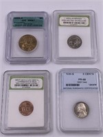 4 graded US coins          (112)