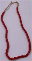 18" Strand of white heart trade beads