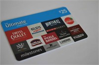 $25 Ultimate Dining Gift Card