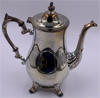 Silver plated tea pot 10"                (P 51)