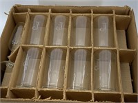 Large box lot of drinking glasses with "J" monogra