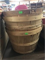Wooden baskets Four total