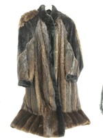David Greene sheared beaver fur coat 3/4 length la