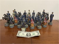 Vintage Confederate Soldier Chess Set