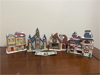4 Christmas Village Figurines
