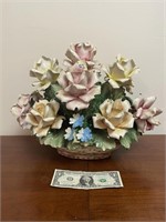 Capodimonte Porcelain Flower Arrangement