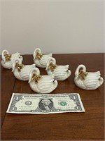 6 Mikasa Porcelain Swans