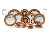 ROSENTHAL VERSACE MEDUSA PARTIAL DINNER SERVICE