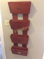 Wall Hanging 4 Section Letter Holder