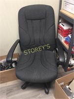 Grey Cushioned Mobile Office Chair
