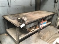 Steel Work Bench w/ Large American Made Vise