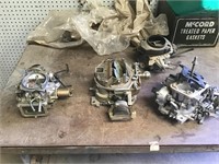 Lot of 4 Carburetors