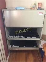 Metal 3 Unit Storage Cabinet w/ Key - 36x18x54
