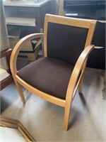 New maple wood JSI chair brown cloth seat