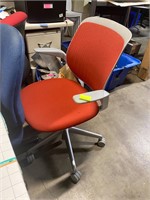 Used red office task chair