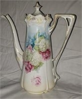 R S Prussia hand painted coffee pitcher