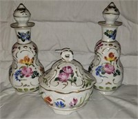Limoges China 3 piece hand painted set