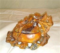 Carved marble asian style decor piece