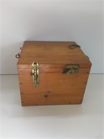 Old Wooden Box with Multiple Latch Types
