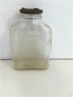 Vintage Lake Shore Honey Jar w/ Intact Metal Lid