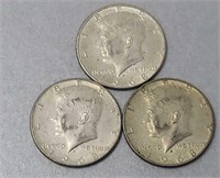 1968 Kennedy Silver Half Dollars