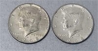 1968 Kennedy Silver Half Dollars