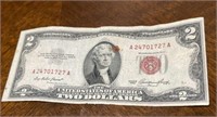 1953 Two Dollar Red Seal