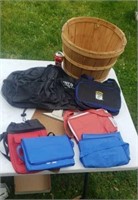Basket full Travel Bags, Coolers
