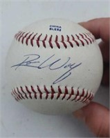 Signed Ross Wolf Baseball, Baseball Cards