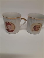 Lot of 2 Pope Coffee Mugs