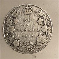 1916 50c Silver - Canada