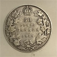 1918 50c Silver