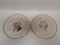 Martha & George Washington Dinner Plates