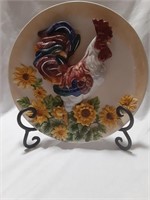 Wide Decorative With Rooster