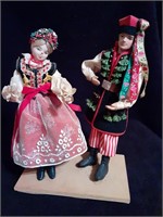 Ceramic Spoldzielnia Dolls Polish Folk Dancers