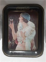 Reproduction Coca-Cola Party Girl Tin Tray