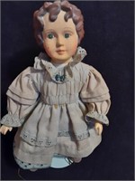 Vintage Cloth Doll with Composition Head