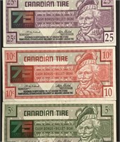 3 Canadian Tire 75th Anniversary Notes