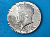 1968 Kennedy Silver Half Dollar