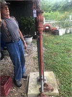 Antique Hand Pump ( crack on top can
