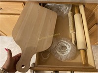 Contents of Drawer #176, Cutting Board, Rolling P