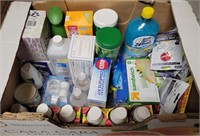 Box of lot of household/cleaning items