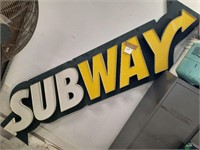 8ft Lighted SUBWAY Sign