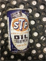 Empty STP oil can